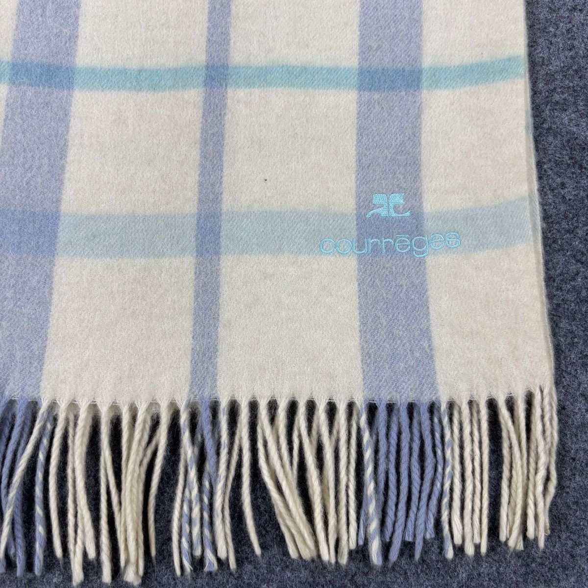 Courreges × Vintage Courreges Scarf # D747 # Muffler # Neckwear Size ONE SIZE - 3 Thumbnail