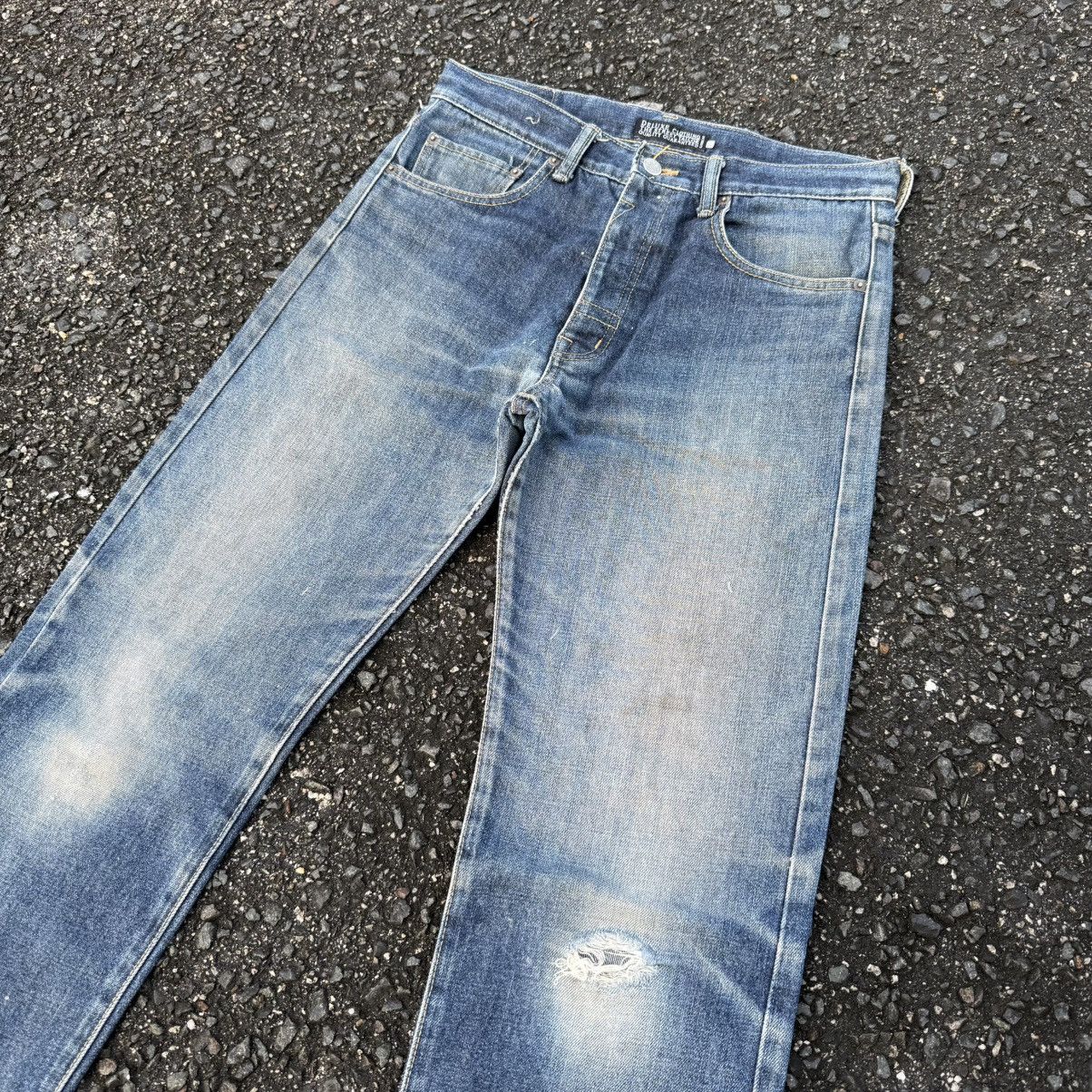 Deluxeware VINTAGE DULEXE CLOTHING FADED JEAN DENIM PANTS Size US 31 - 9 Thumbnail