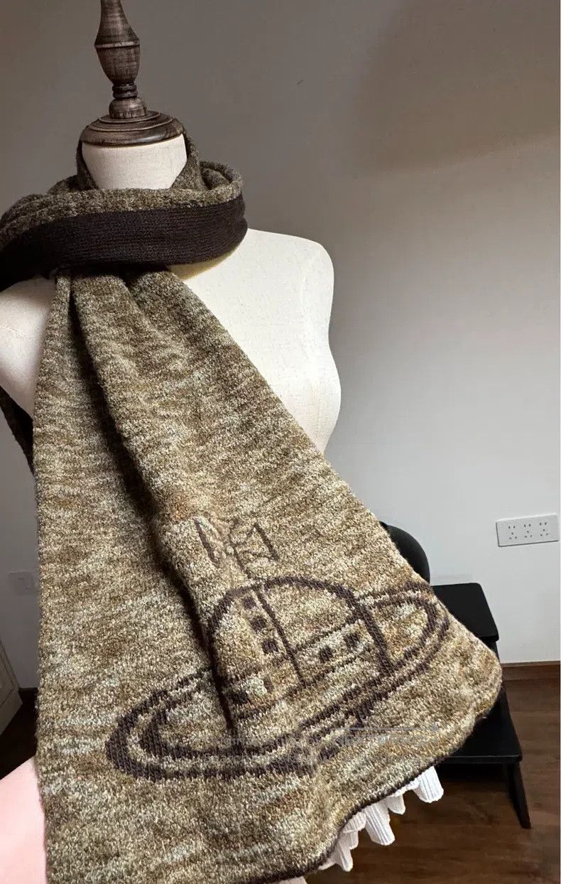 Vivienne Westwood Vivienne Westwood Double-faced Knit Wool Scarf Size ONE SIZE - 3 Thumbnail