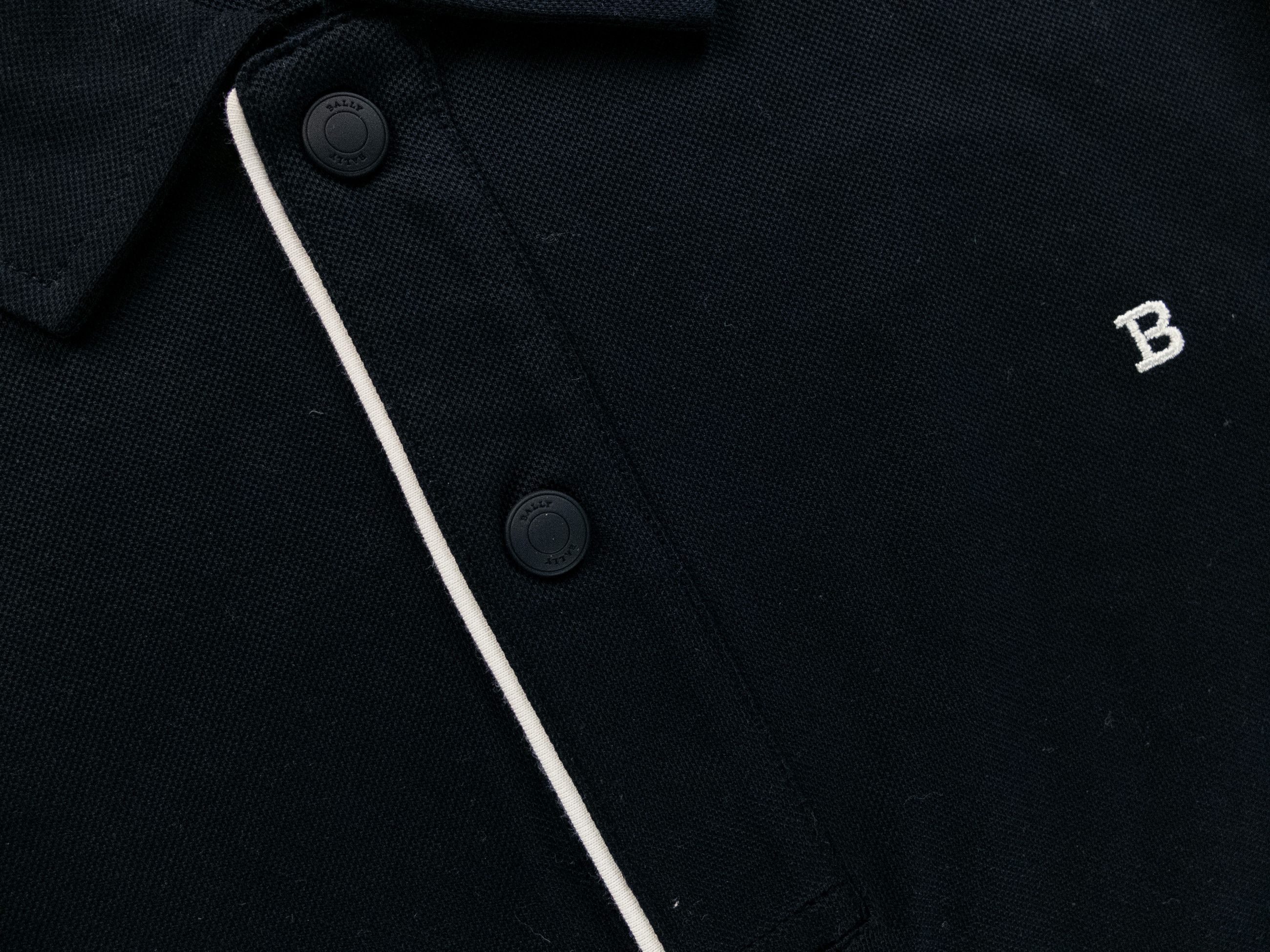 Bally BALLY navy blue embroidered chest B logo polo shirt Medium Size US M / EU 48-50 / 2 - 4 Thumbnail