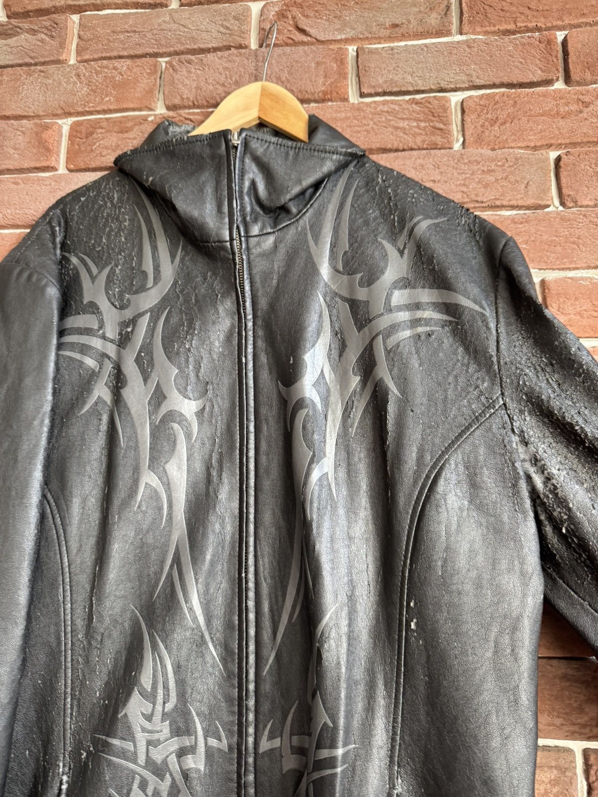 Vintage Vintage Faux Leather Tribal Rave Coat Jacket Rock Punk L Size US L / EU 52-54 / 3 - 6 Thumbnail