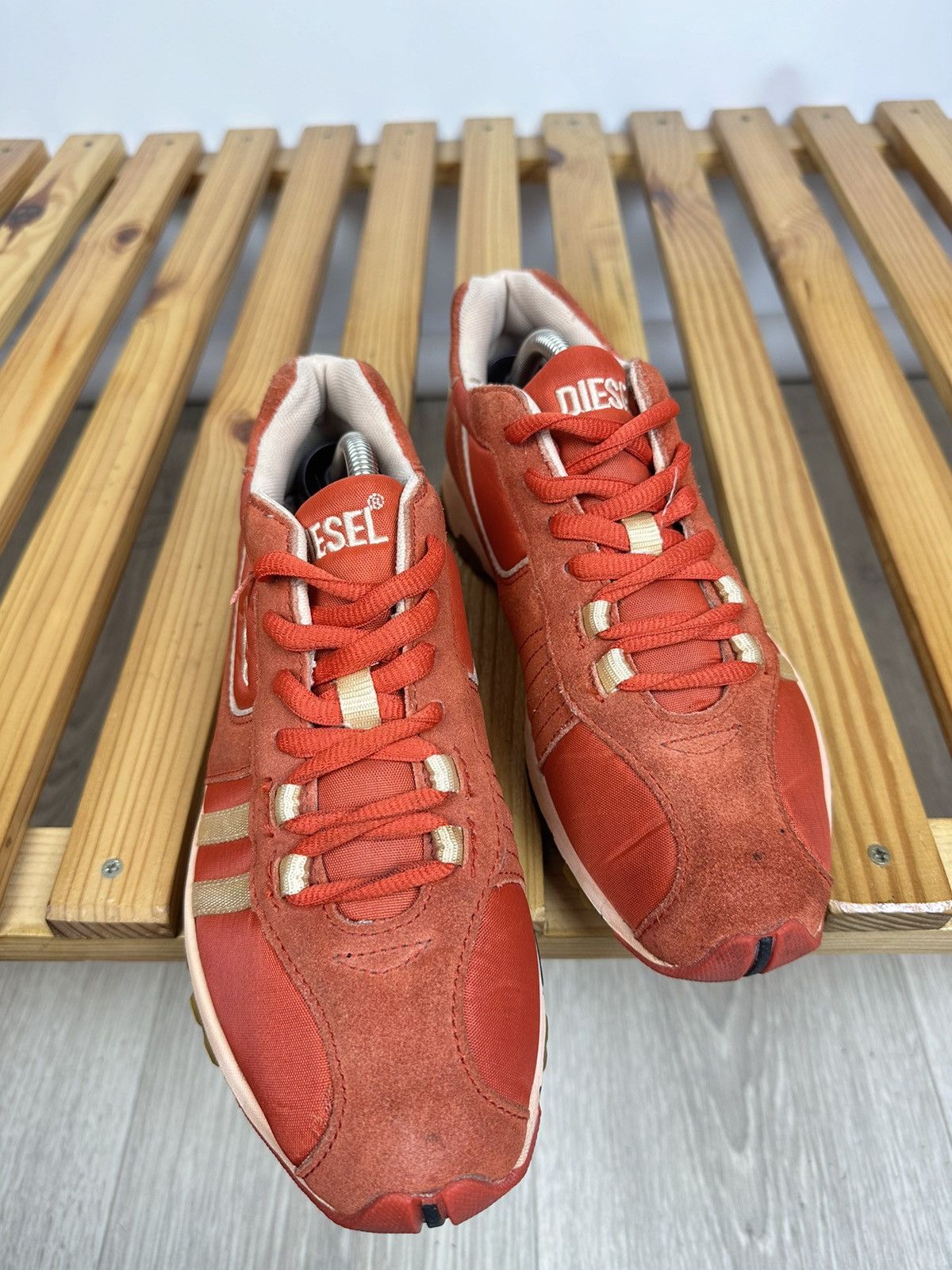 Diesel × Vintage Vintage Diesel Low Top Sneakers Avant Garde Style Y2K Size US 7.5 / IT 37.5 - 4 Thumbnail