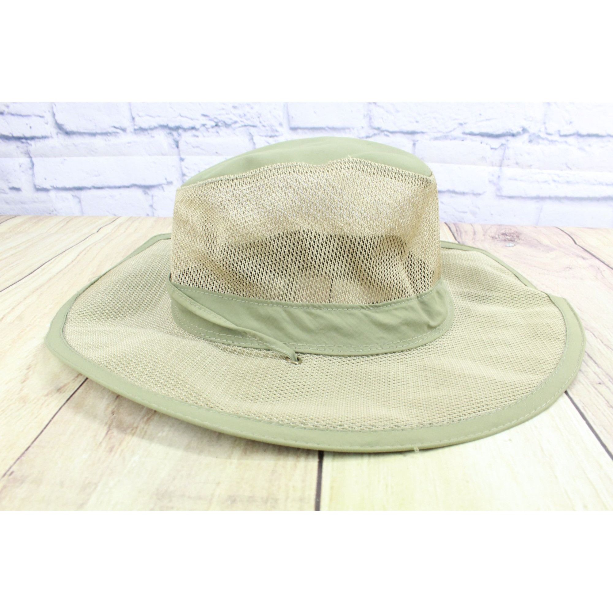 Other Dorfman Pacific Co. Men's Mesh Wide Brim Safari Hat Khaki Si Size ONE SIZE - 4 Thumbnail