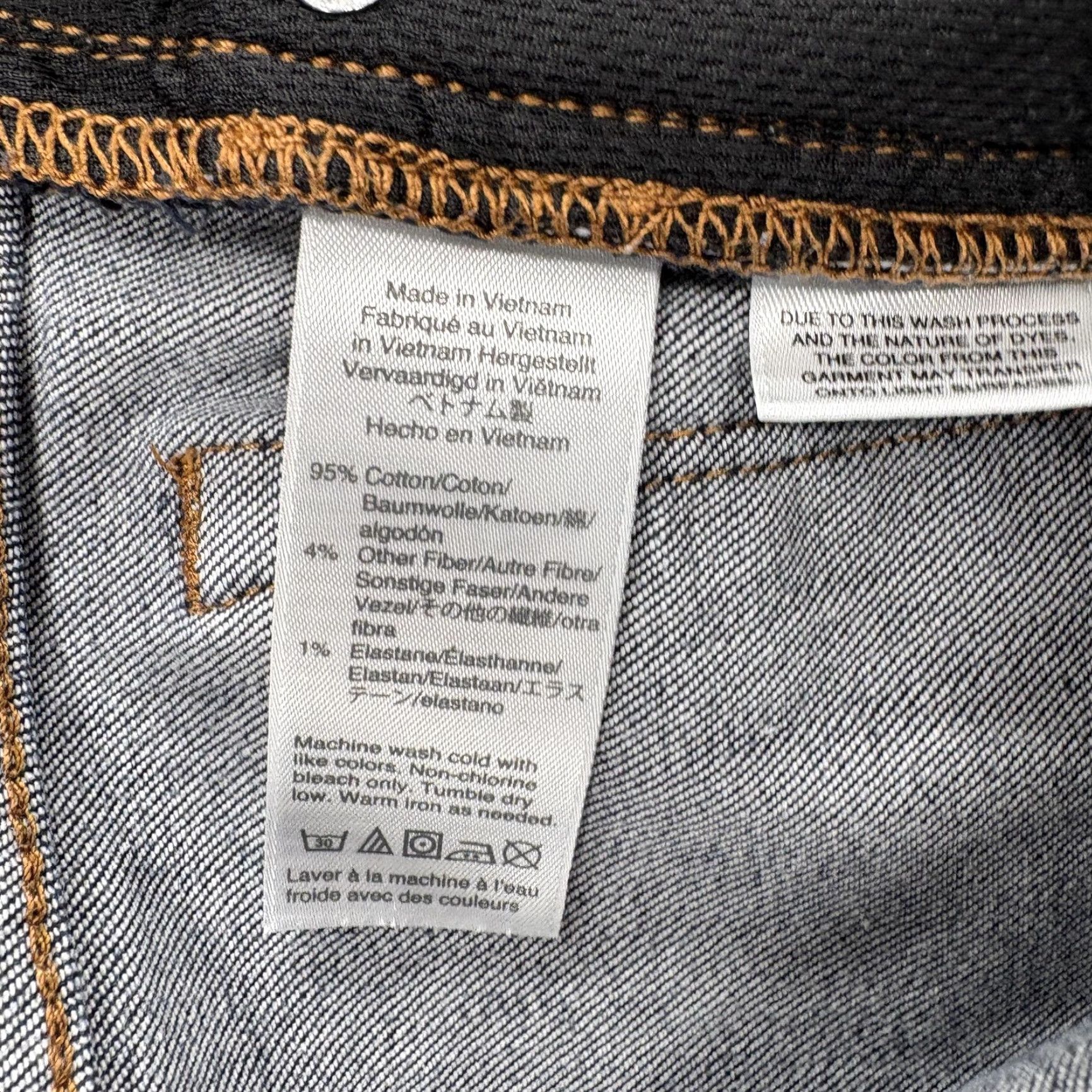 J.Crew J.Crew 484 Jeans Mens 35x32 Dark Blue Stretch Denim Pants Slim Straight Regular Inseam 31 Zip Pocket Logo Vintage No Size US 35 - 6 Thumbnail