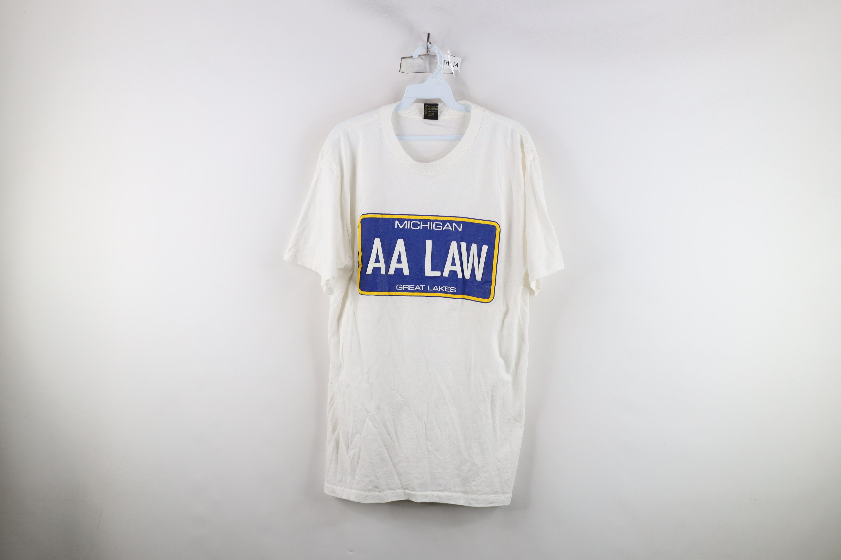 Vintage Vintage 70s 80s of Michigan Ann Arbor Law Lawyer T-Shirt USA Size US L / EU 52-54 / 3 - 1 Thumbnail