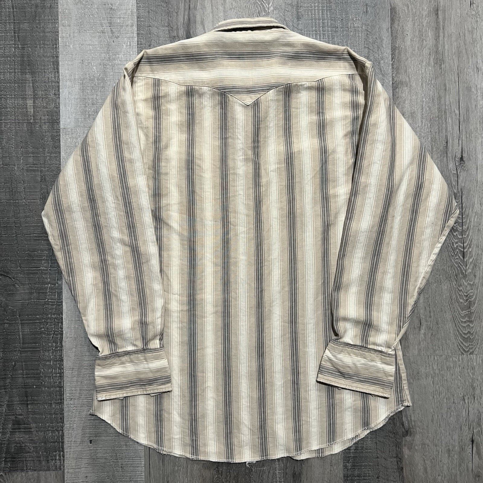 Panhandle Slim Vintage Panhandle Western Pearl Snap Striped Cowboy Shirt Size US L / EU 52-54 / 3 - 2 Thumbnail