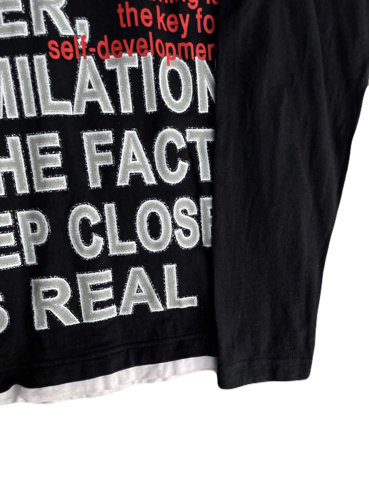 If Six Was Nine 2000s Japanese archive Vkei Layered Poem Long Sleeve Tee Size US M / EU 48-50 / 2 - 6 Thumbnail