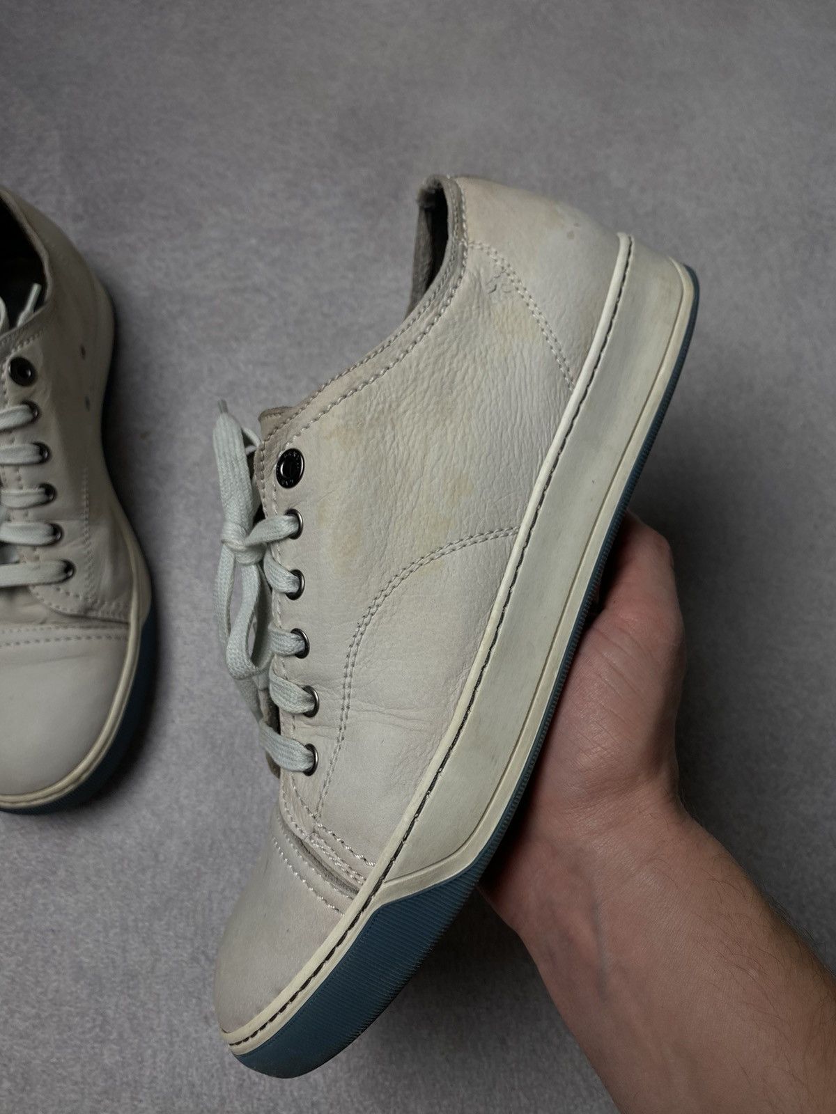 Lanvin Vintage Lanvin Distressed Cap Toe Leather sneakers Size US 8 / EU 41 - 11 Thumbnail