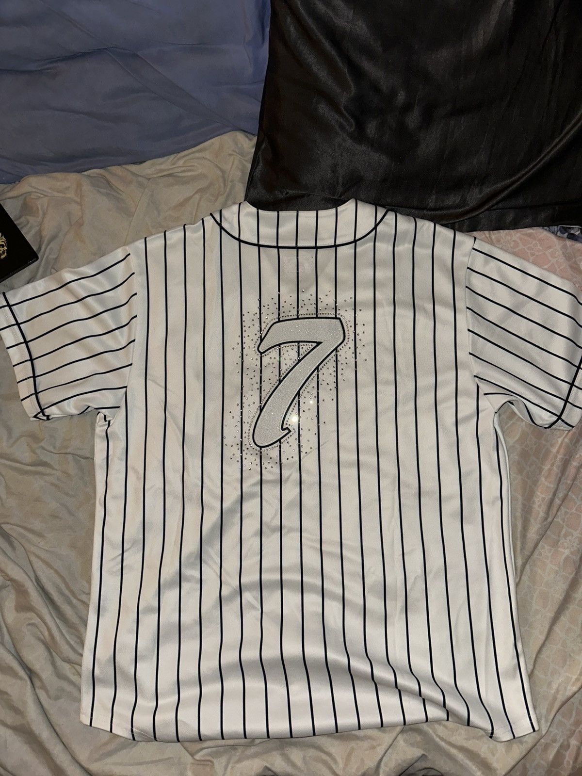 Supreme Supreme Rhinestone Baseball Jersey Pinstripe Medium (SS20) Size US M / EU 48-50 / 2 - 7 Thumbnail