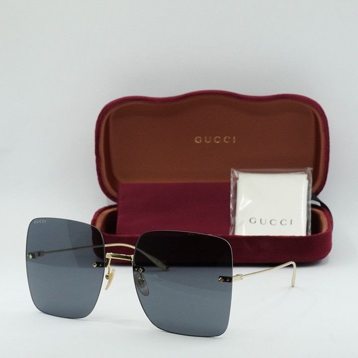 Gucci Gucci GG1147S 001 Sunglasses Gold Butterfly Frame, Grey Size ONE SIZE - 10 Thumbnail