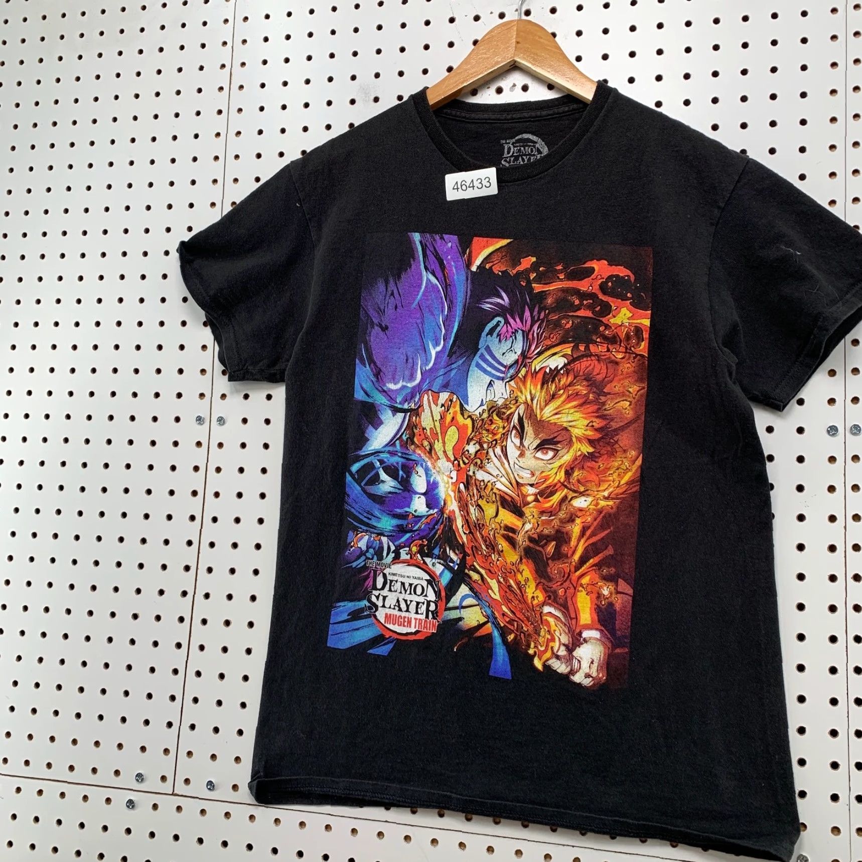 Vintage Demon Slayer Mugen Train Shirt Men M Black Anime Kimetsu no Yaiba The Movie Shirt Size US M / EU 48-50 / 2 - 4 Thumbnail