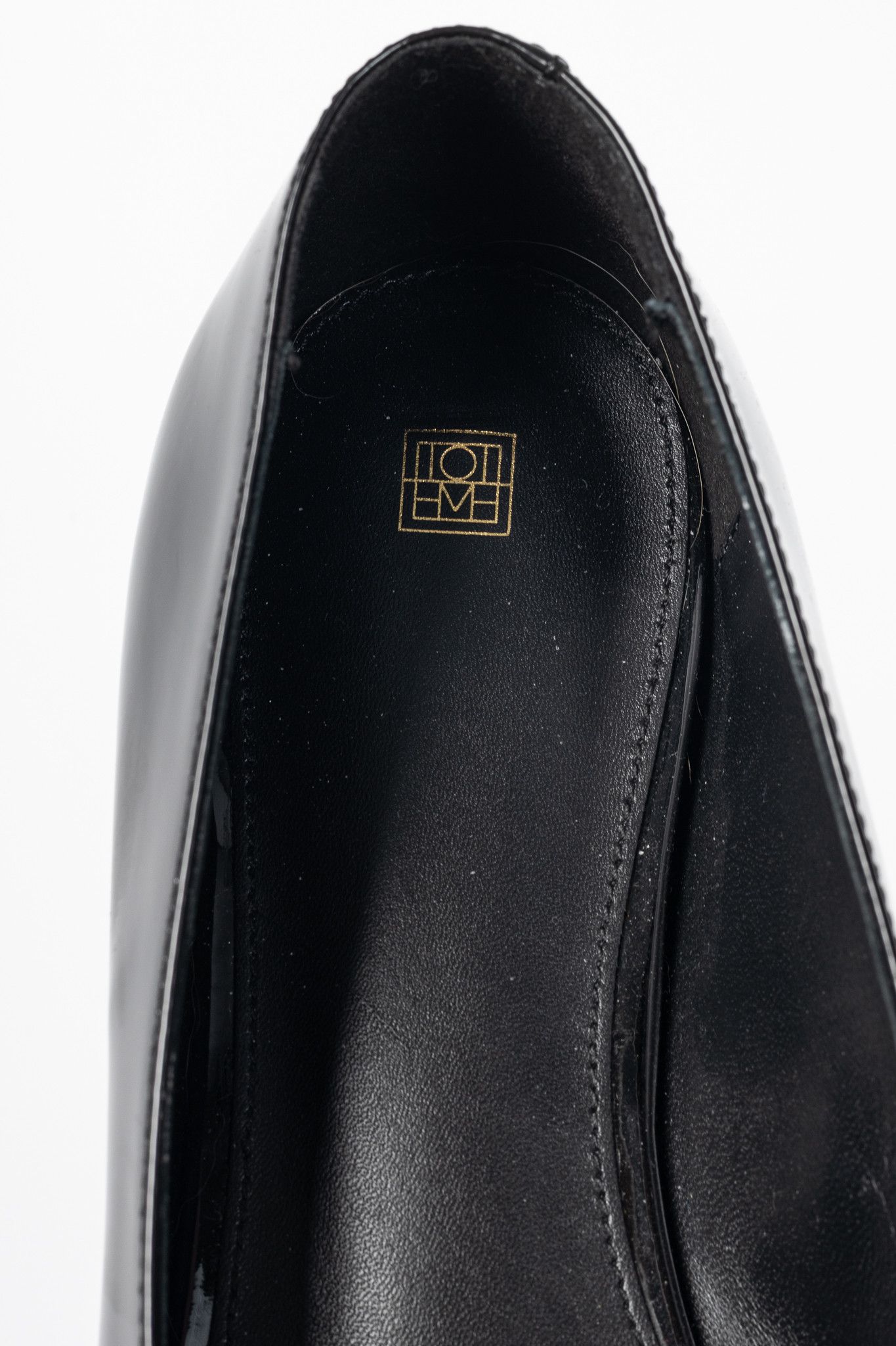 Toteme Toteme "The Patent Asymmetric" Pointed-Toe Ballet Flats Size US 8.5 / IT 38.5 - 8 Thumbnail