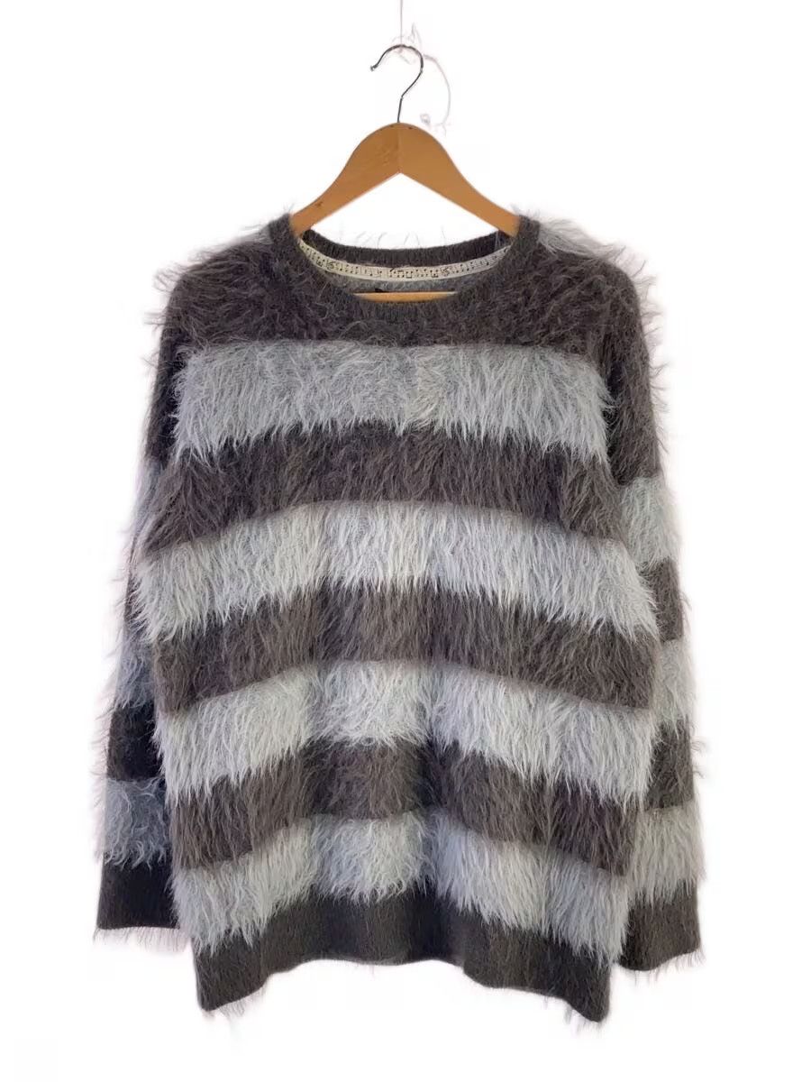 Number (N)ine Fluffy Striped Knit Sweater Size US L / EU 52-54 / 3 - 1 Thumbnail