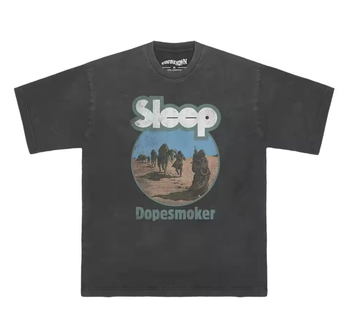 Japanese Brand × Vintage Dopesmoker "SLEEP" Graphic Printed Cotton Tshirt Size US XL / EU 56 / 4 - 7 Thumbnail