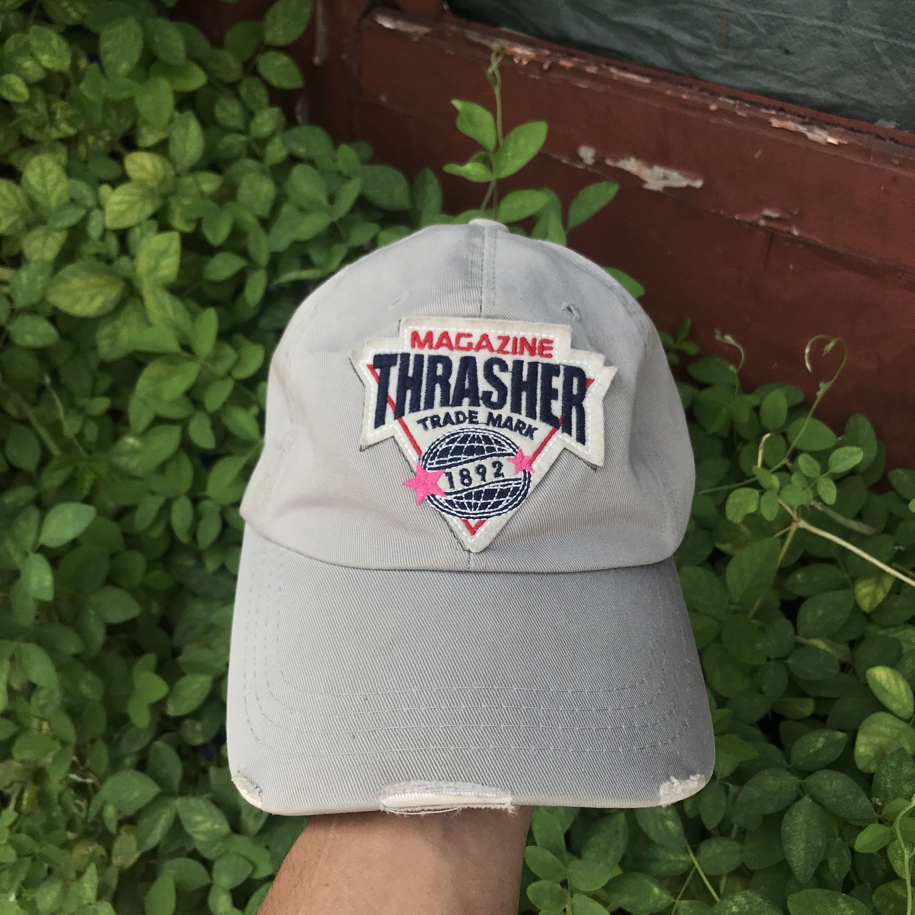 Thrasher VINTAGE THRASHER MAGAZINE TRADE MARK 1892 DISTRESSED CAP Size ONE SIZE - 1 Thumbnail