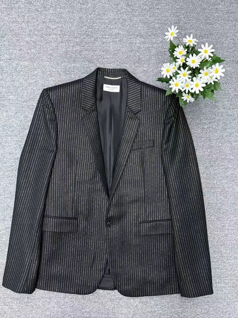 Yves Saint Laurent Saint Laurent Gold Stripe Jacket 2502-Nextarrow Size 50R - 1 Thumbnail