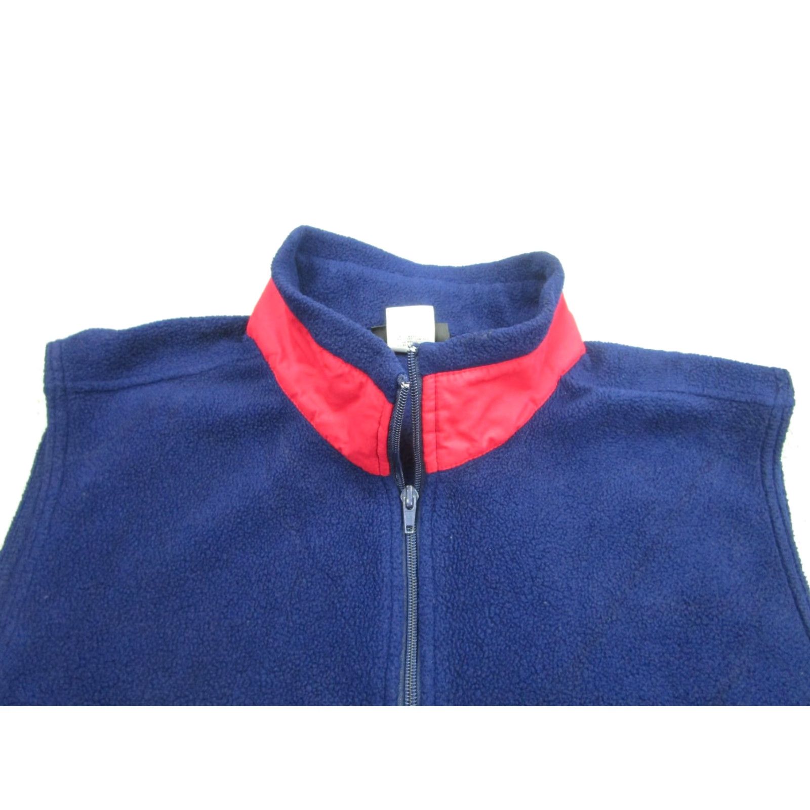 Vintage Morgan Stanley Fleece Vest Mens Large Navy Blue Red Full Zip Roche USA Logo Size US L / EU 52-54 / 3 - 2 Thumbnail