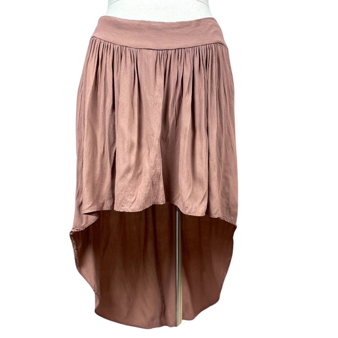 Designer BLUETTE Rose High Low Skirt Elastic Waist Womens (M) Italy Size 30" / US 8 / IT 44 - 1 Thumbnail