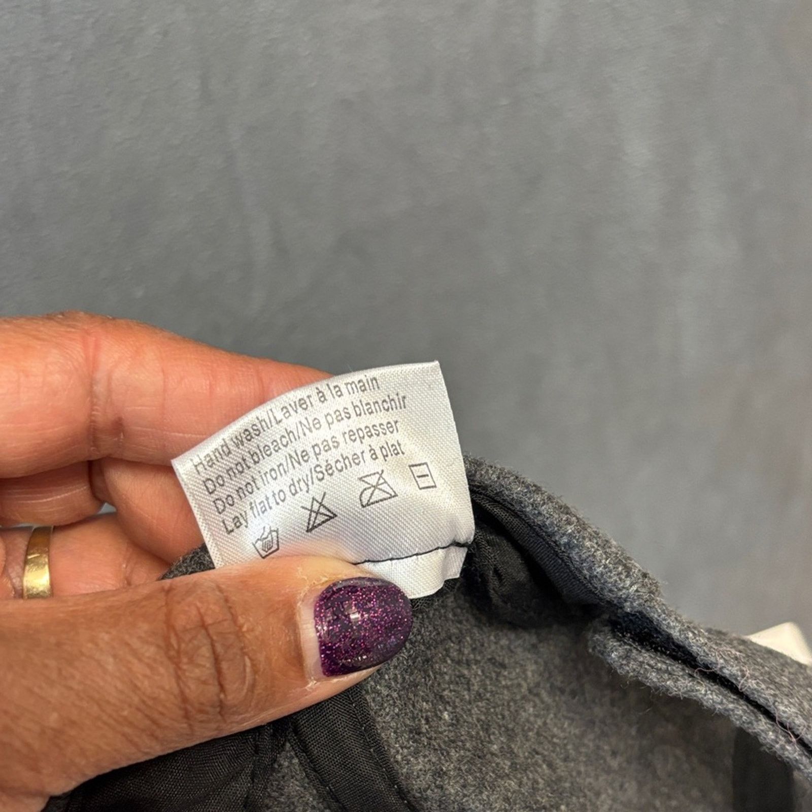 BP. BP. Wool Blend Gray Black Baseball Cap Nordstrom Adjustable Size ONE SIZE - 5 Thumbnail