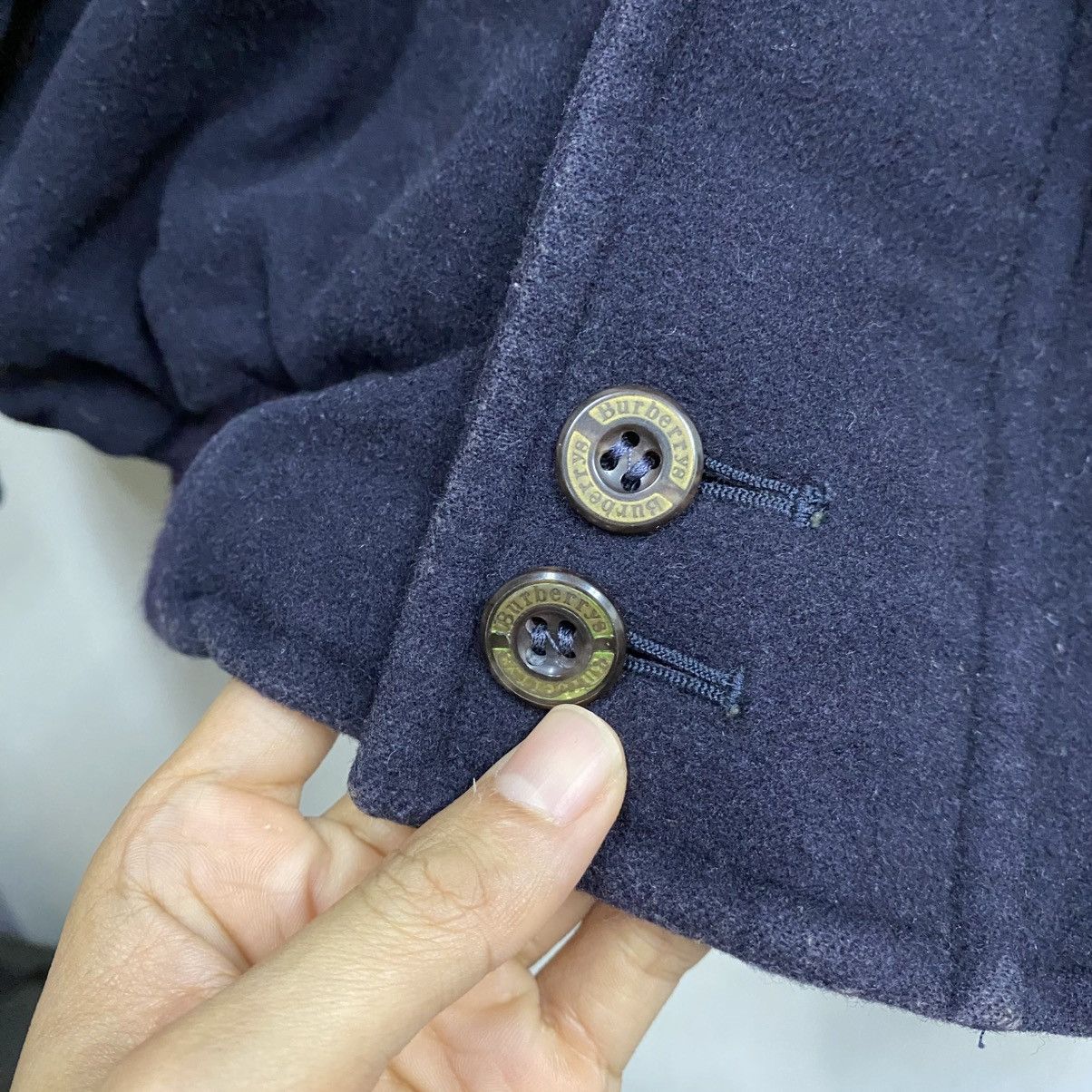 Burberry 🔥Burberrys Wool Spell Out Bomber Jacket LIKE NEW🔥 Size US L / EU 52-54 / 3 - 8 Thumbnail