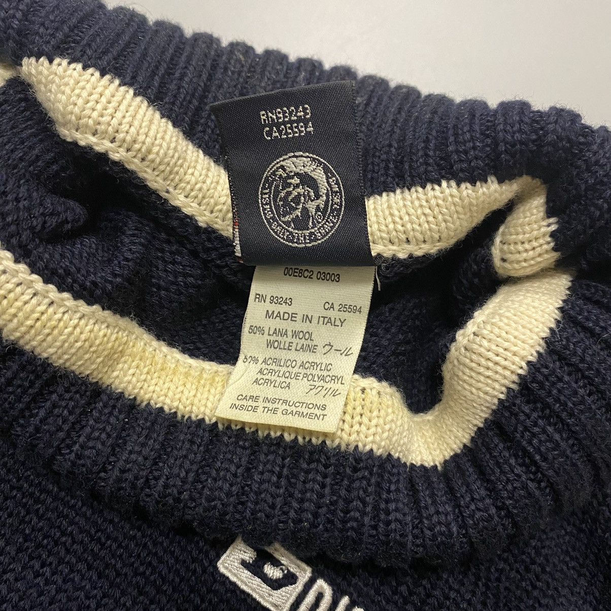 Diesel Diesel Y2K Knit Pullover Sweater Dark Blue Vintage Mens L Size US L / EU 52-54 / 3 - 6 Thumbnail