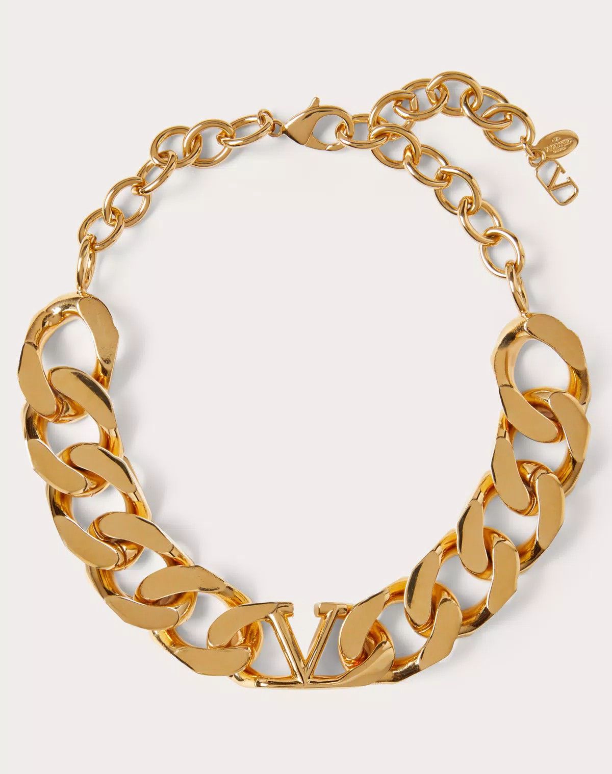 Valentino oc11z0725 Size:OS/Vlogo Metal Chain Choker in Golden Size ONE SIZE - 1 Thumbnail