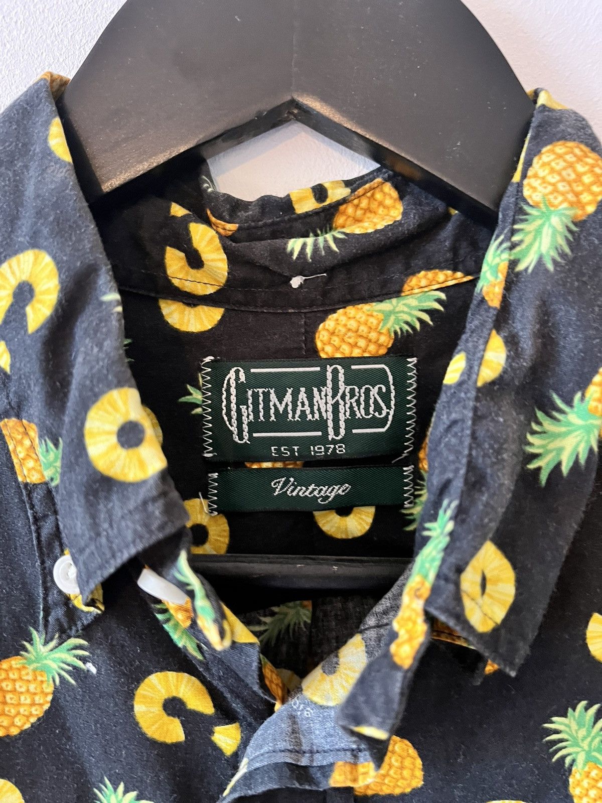 Gitman Bros. Vintage Gitman Bros Vintage Pineapple Hawaiian Shirt Size US L / EU 52-54 / 3 - 2 Thumbnail