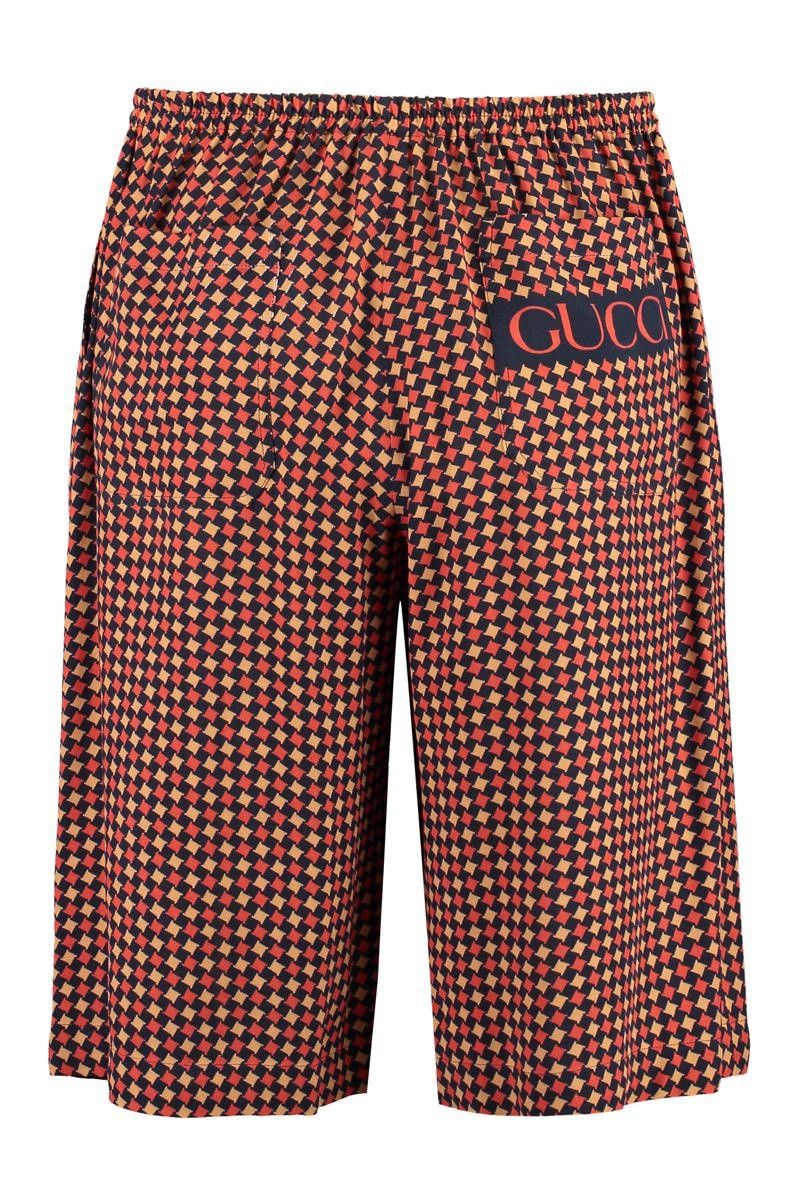 Gucci o1mt1gz0525 Geometric Houndstooth Print Shorts in Multicolor Size US 30 / EU 46 - 2 Thumbnail