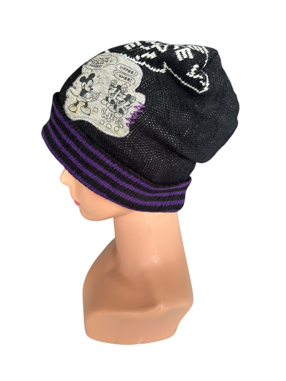 Kapital Vintage Mickey Mouse Distressed Beanie Hats Size ONE SIZE - 9 Thumbnail