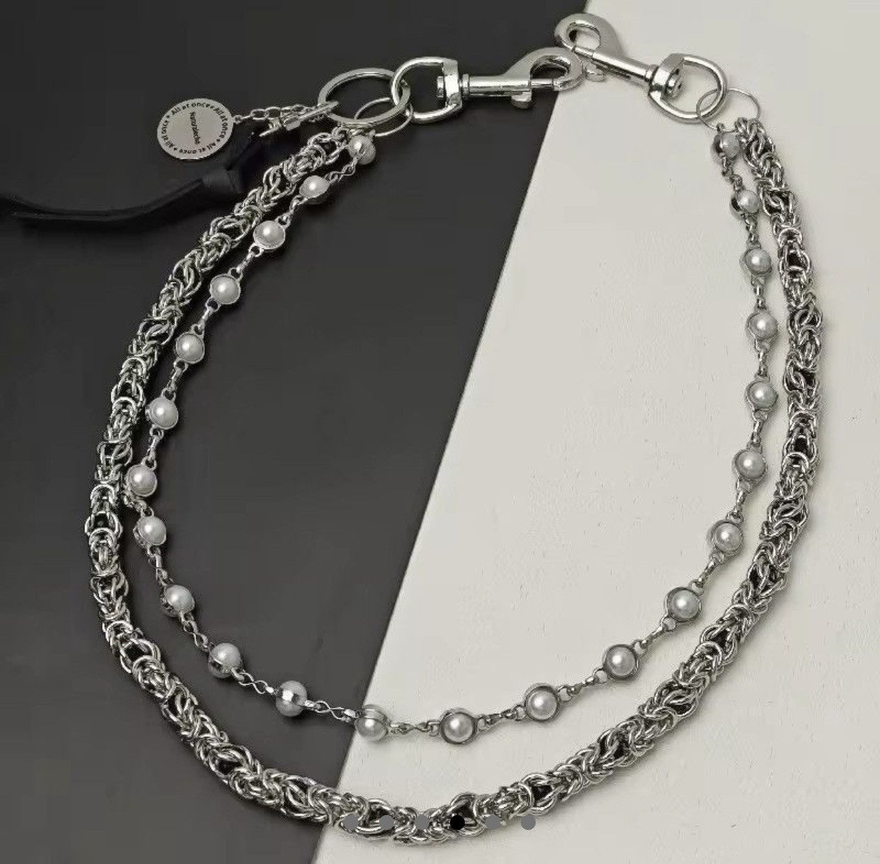 Japanese Brand × Jewelry 2 Layer Natural Echo Pearled Wallet Chain Size ONE SIZE - 1 Thumbnail