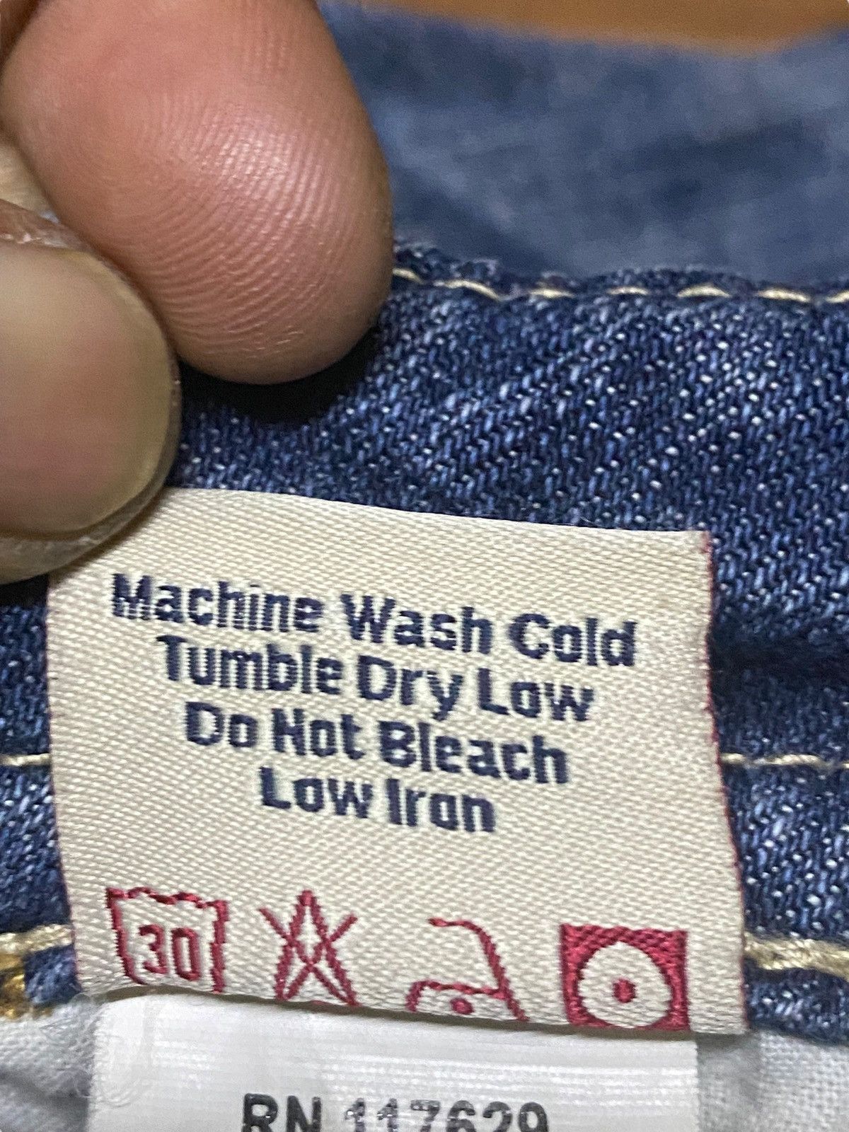 If Six Was Nine Woman Mek Denim Reverse For Care Distressed Flare Jeans Size US 30 / EU 46 - 22 Thumbnail
