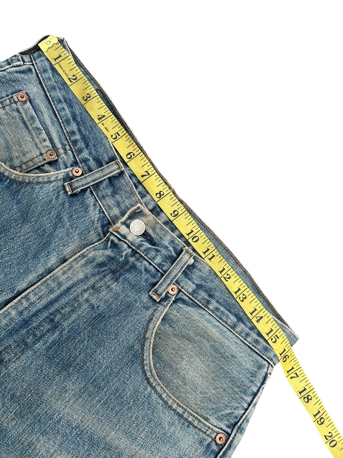 Kapital Thrashed Vintage Levis big E Selvedge Denim Jeans Size US 32 / EU 48 - 19 Thumbnail