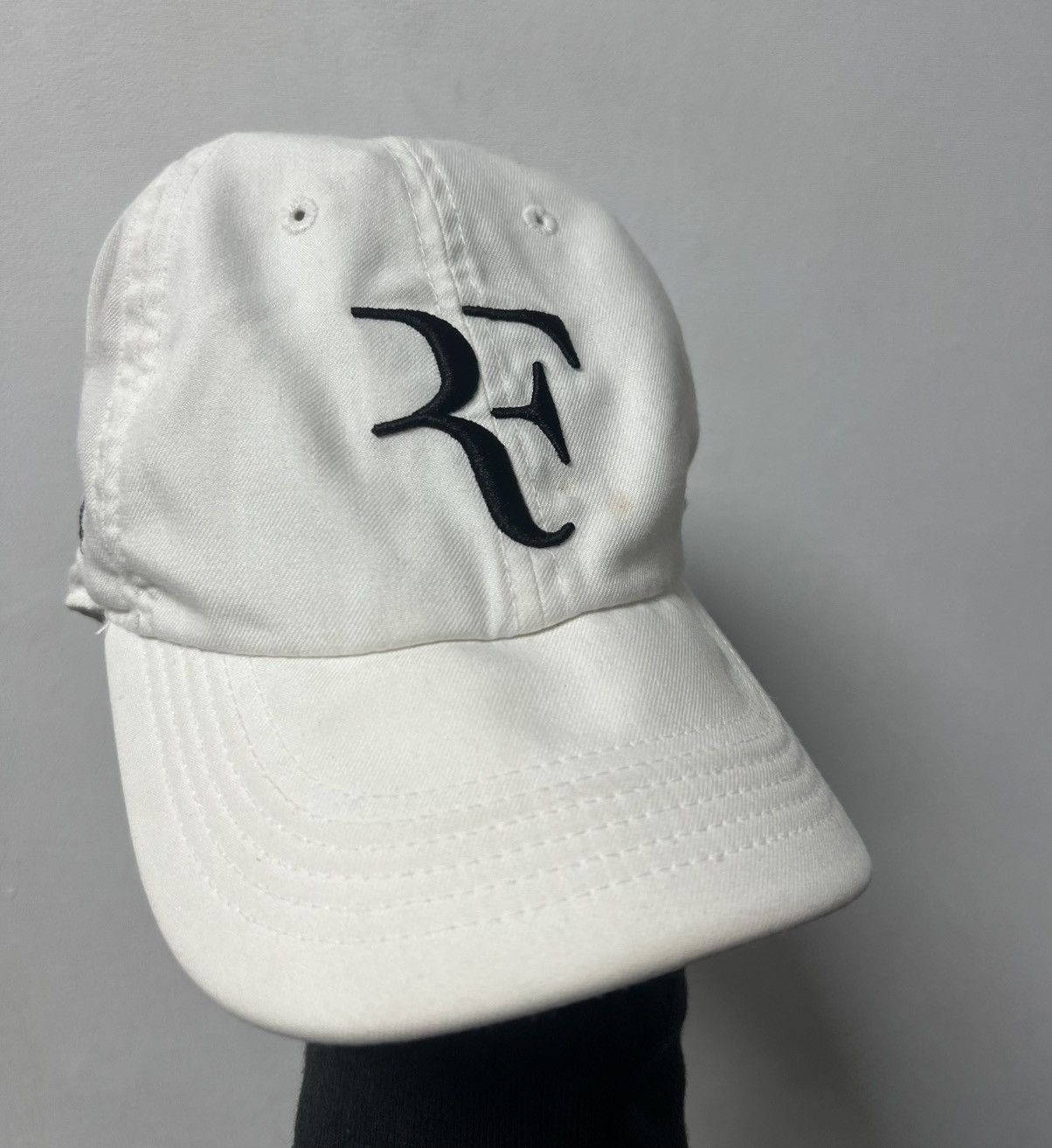 Nike Vintage Nike Roger Federer Cap Hat Swoosh Logo Y2K Drill Size ONE SIZE - 1 Thumbnail