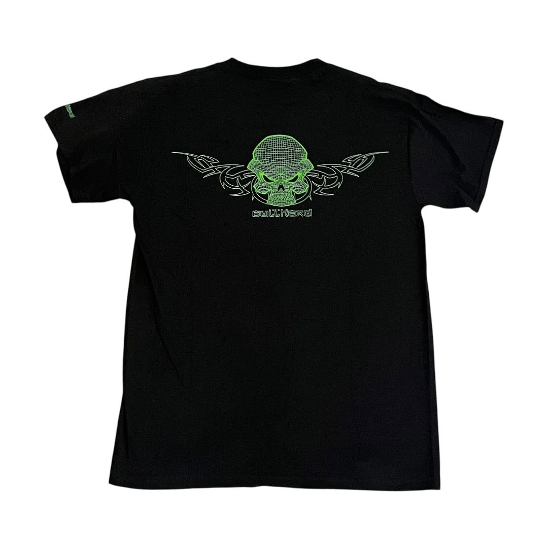 Bullhead Denim Co. × Vintage VINTAGE Bullhead Tribal Neon Skull T Shirt y2k Skatewear Size US M / EU 48-50 / 2 - 1 Thumbnail