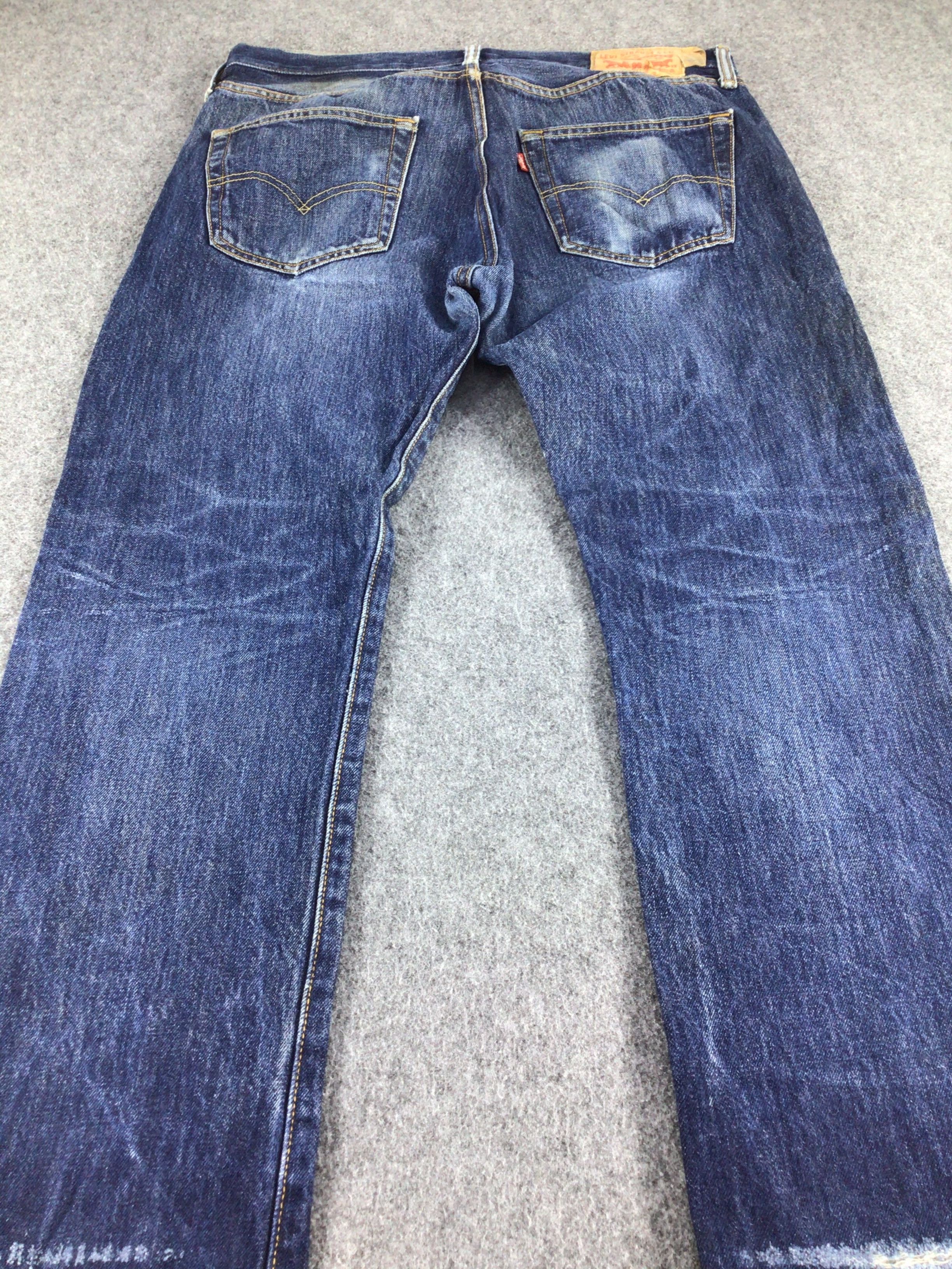 Levi's Levis Vintage 501 Jeans Faded Blue Washed Denim -J346 Size US 34 / EU 50 - 4 Thumbnail