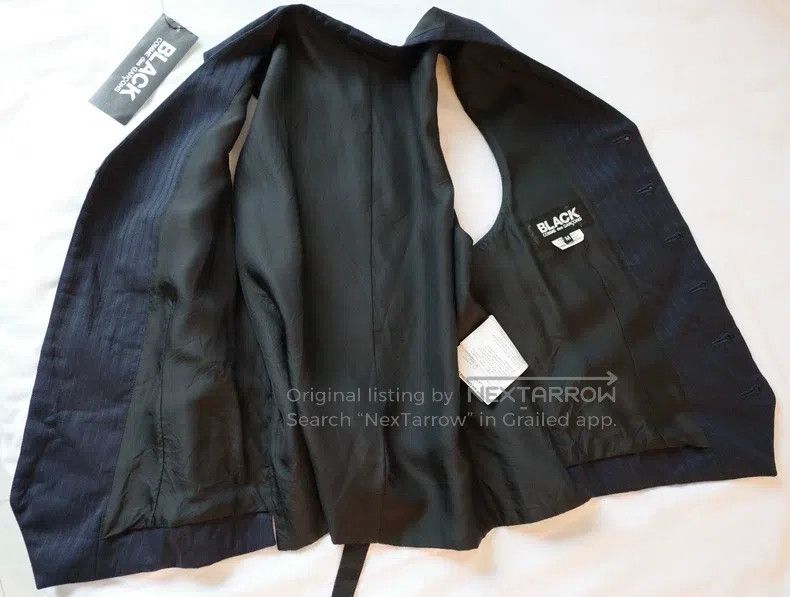 Comme des Garcons Comme Des Garcons Dark striped vest Size US M / EU 48-50 / 2 - 7 Thumbnail