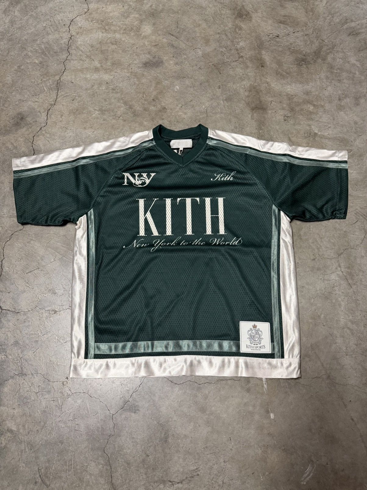 Kith Kith NY To The World Mesh Longsleeve Jersey | Grailed
