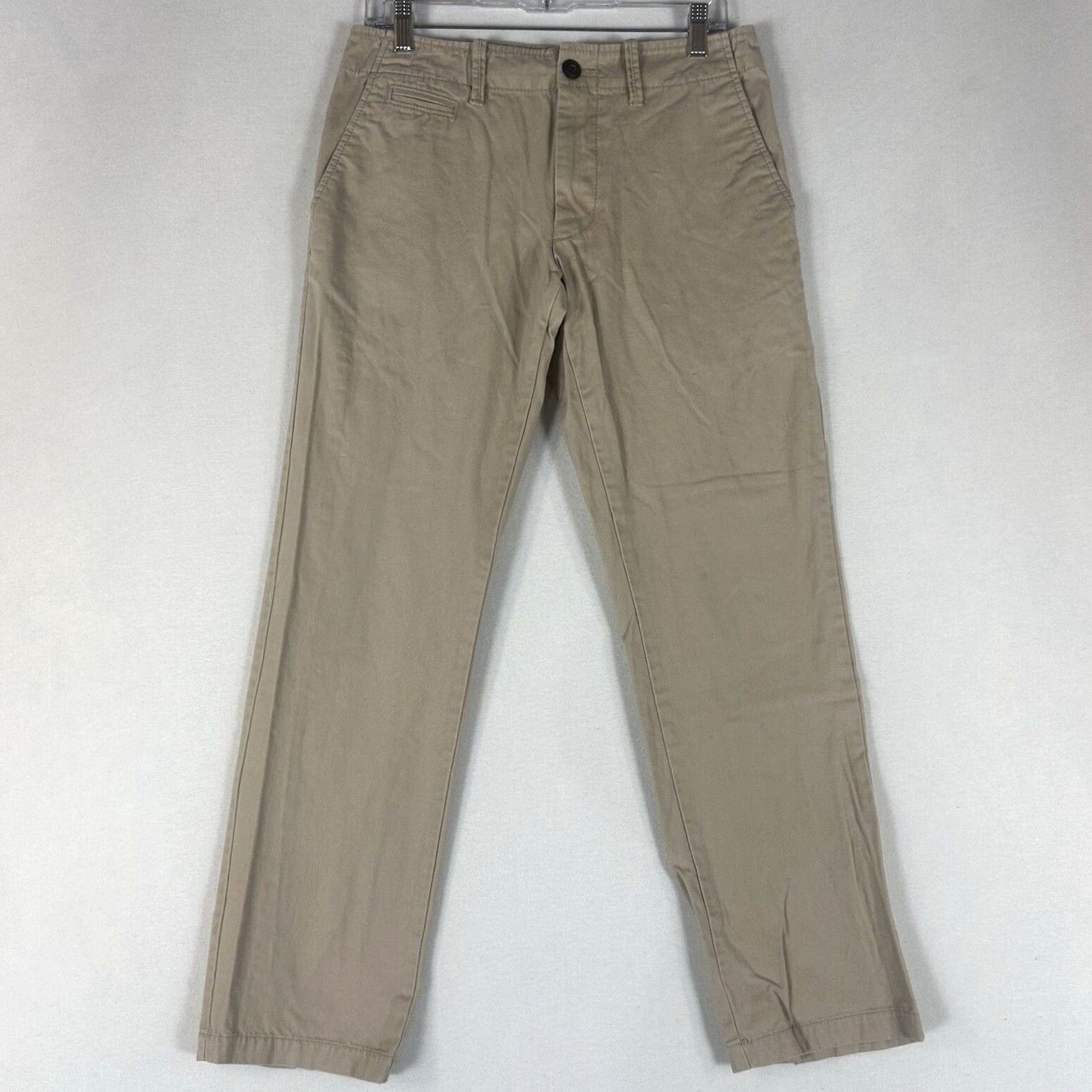 Old Navy Old Navy Khaki Pants Mens 28x30 Straight Leg Cotton Casual Size US 28 / EU 44 - 2 Thumbnail