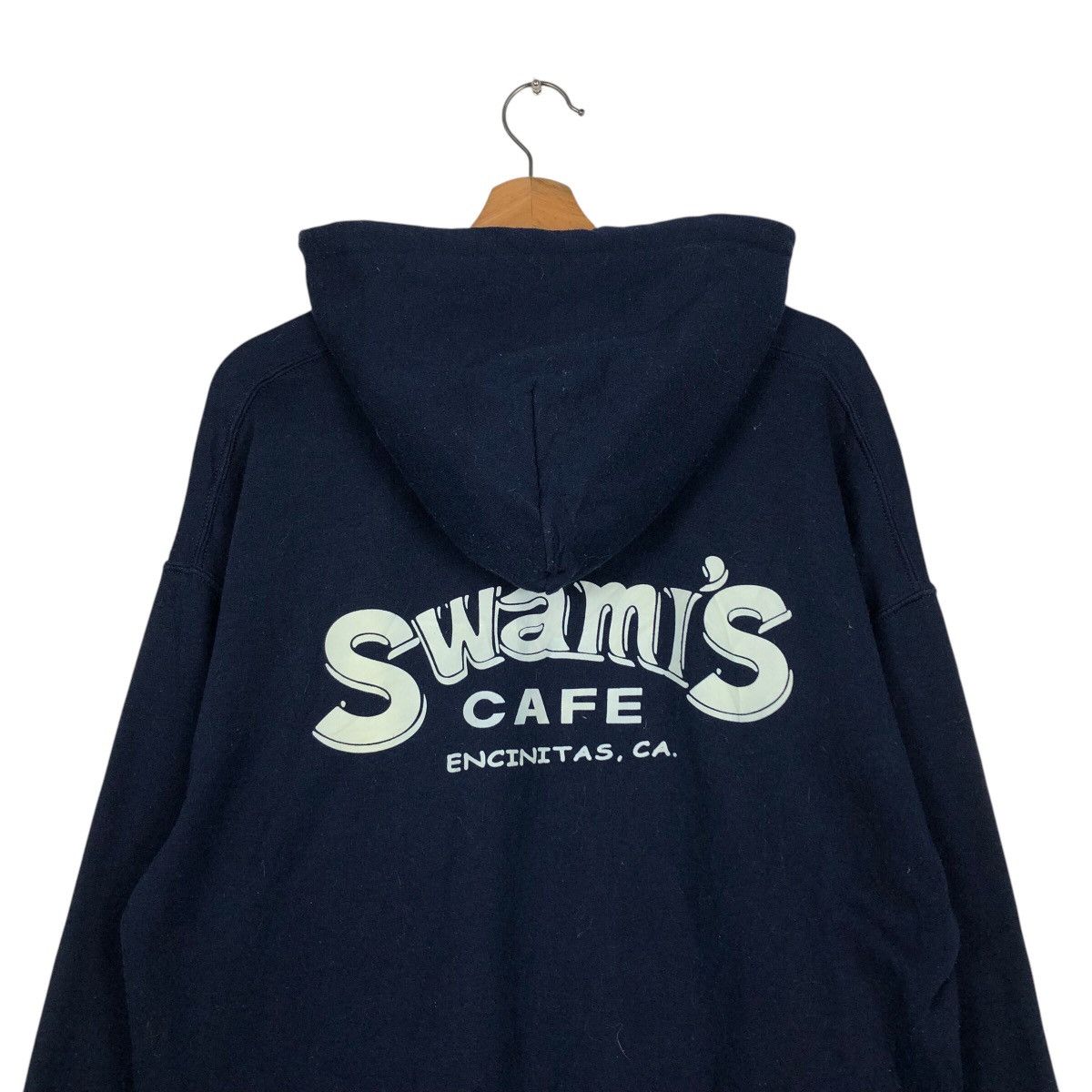 Gildan 📌Vintage Hoodie Pull Over Swami's Cafe Big Logo Size US L / EU 52-54 / 3 - 10 Thumbnail