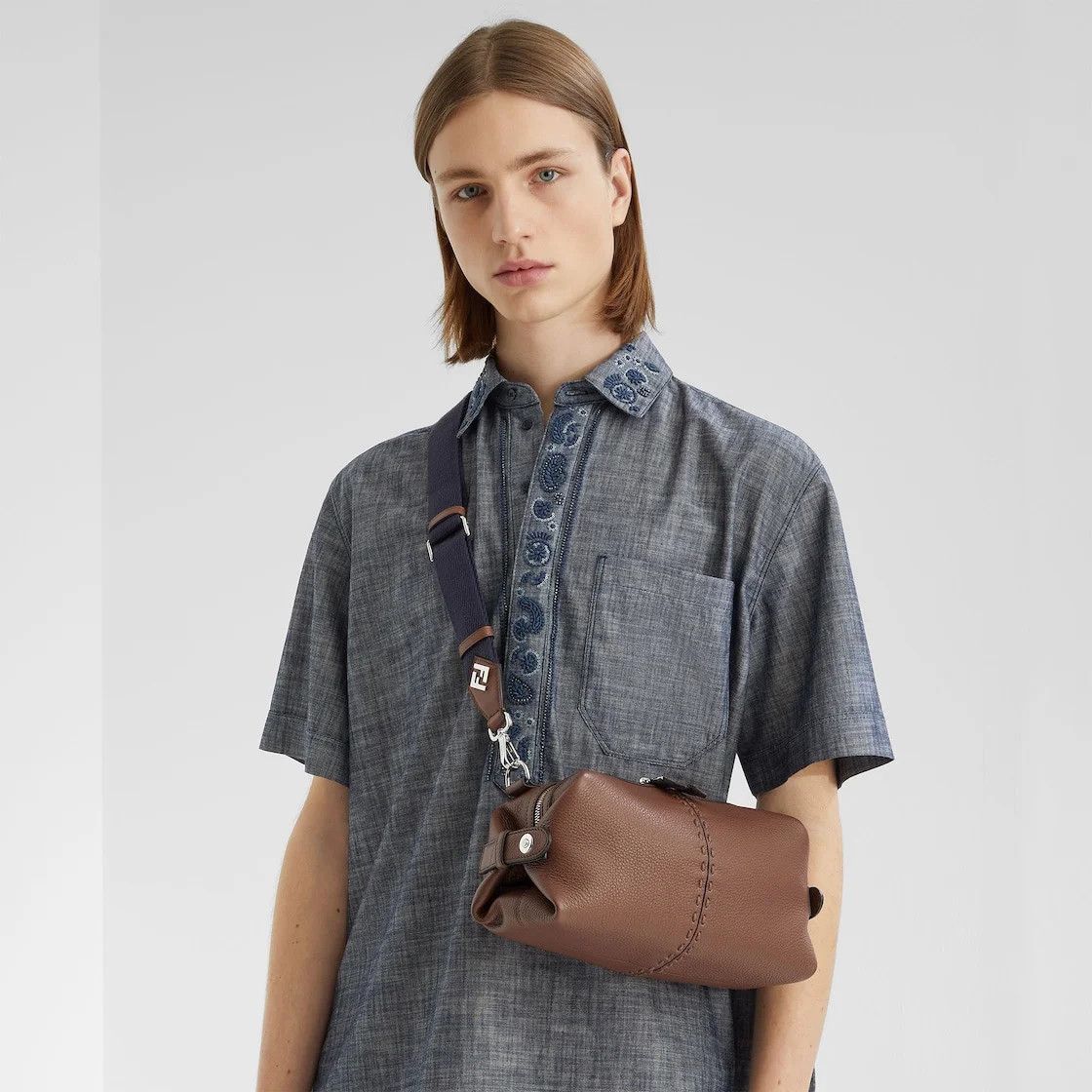 Fendi o1s1wg110426 Size:OS/Selleria Siesta Small in Brown Size ONE SIZE - 7 Thumbnail