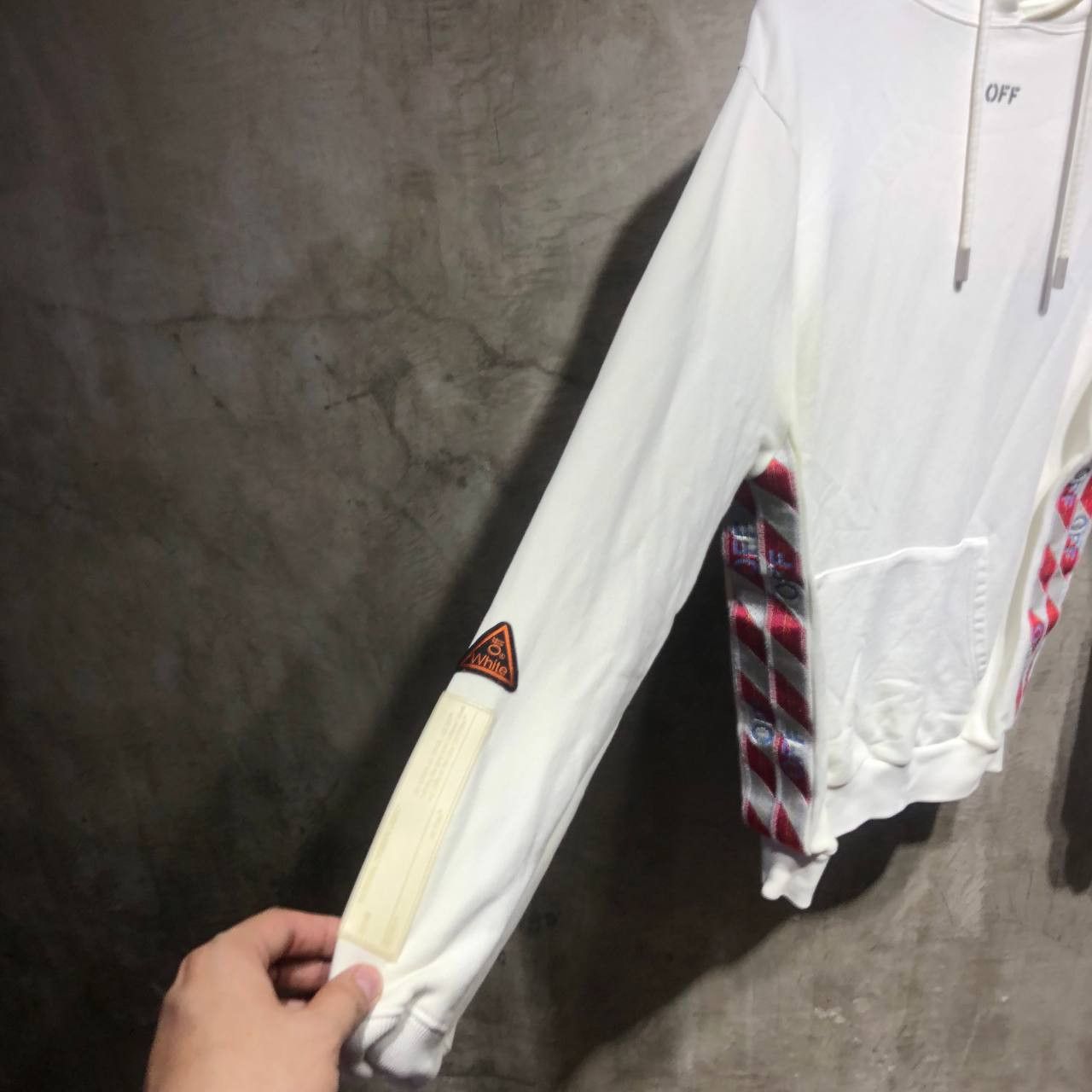 Off-White Off-White Side Tape Pull over hoodie Size US M / EU 48-50 / 2 - 10 Thumbnail
