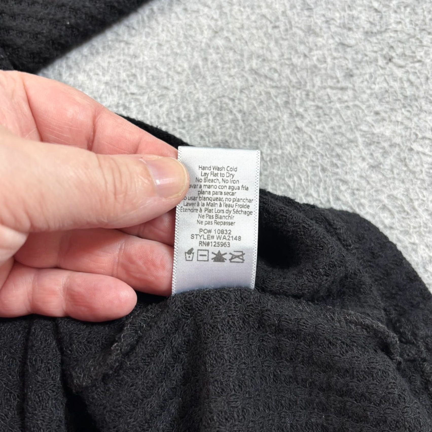 Beyond Yoga Beyond Yoga Sweater Dress Women M Black Waffle Knit Midi Button Front Long Sleeve V-Neck Knit Thermal Casual Fall Winter Spring USA Size M / US 6-8 / IT 42-44 - 5 Thumbnail