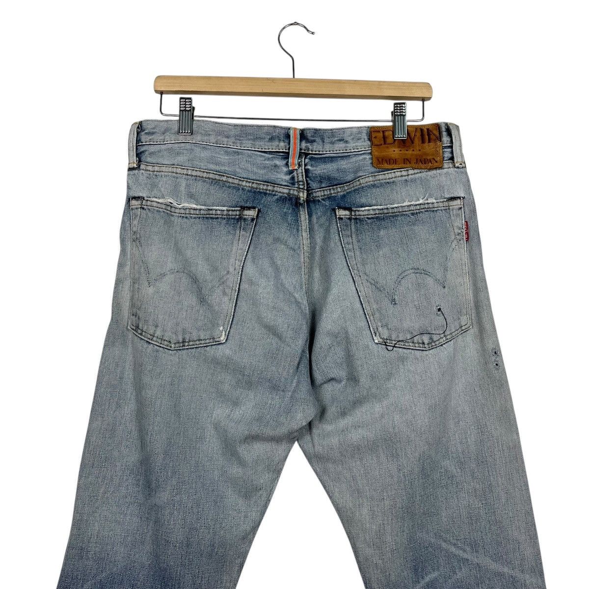 Edwin Vintage Edwin Japan Distressed Redline Denim Jeans Size US 32 / EU 48 - 9 Thumbnail
