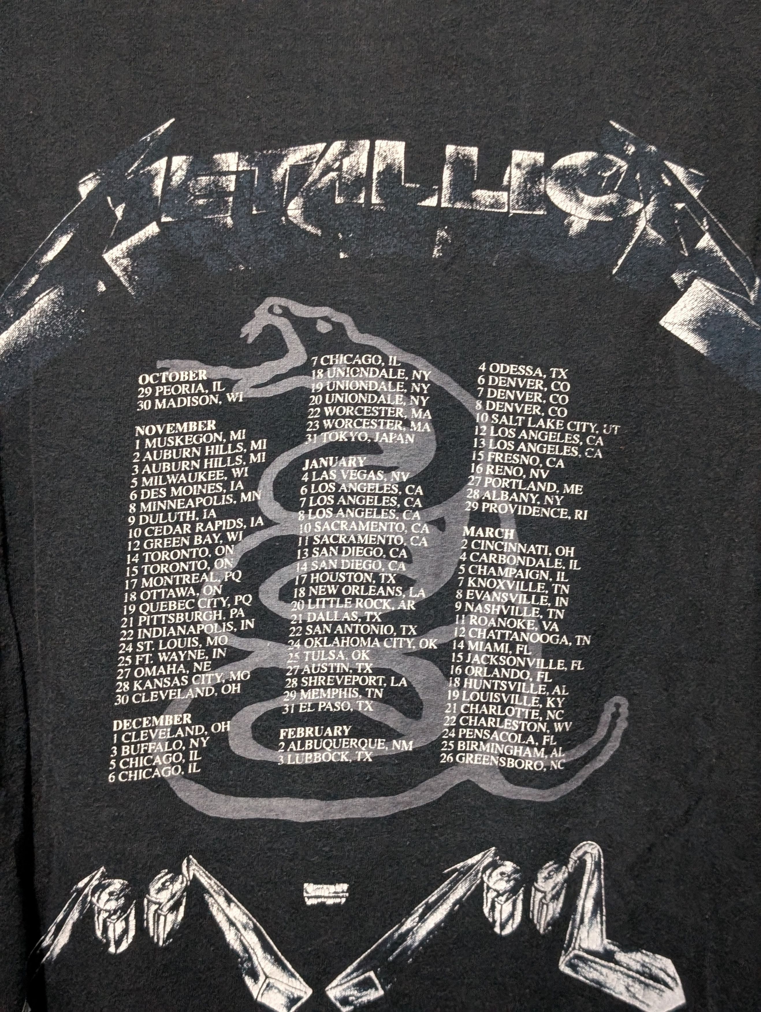 Metallica Metallica Black Album 91 Size US XL / EU 56 / 4 - 5 Thumbnail