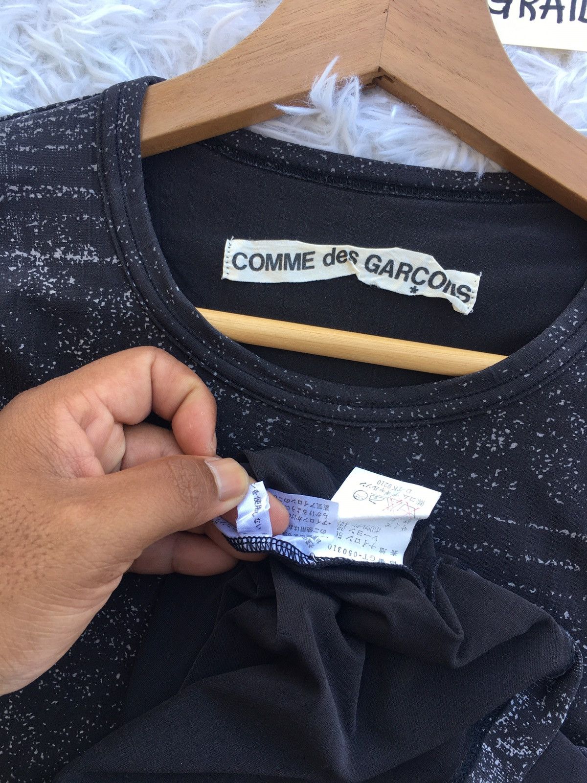 Comme des Garcons Rare Vintage 90s Comme Des Garcons Rayon Longsleeve Shirt Size US S / EU 44-46 / 1 - 10 Thumbnail