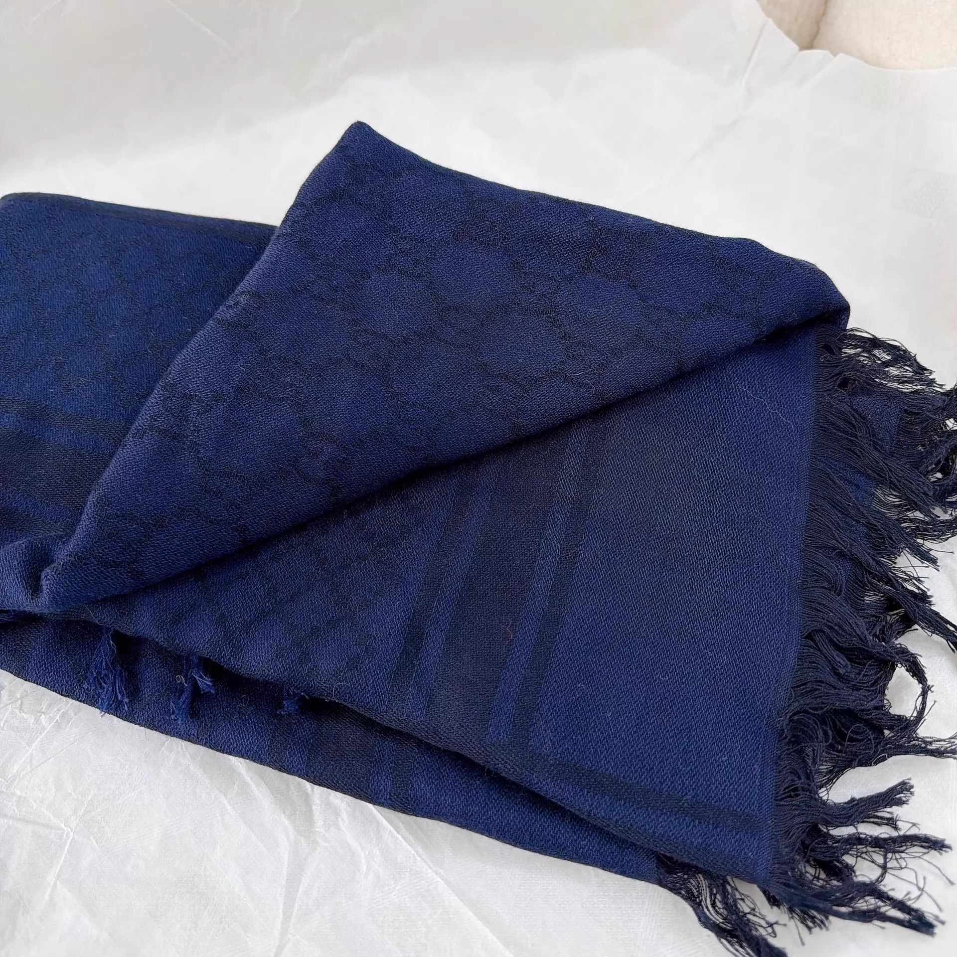 Gucci Gucci navy blue pre-owned scarf Size ONE SIZE - 6 Thumbnail