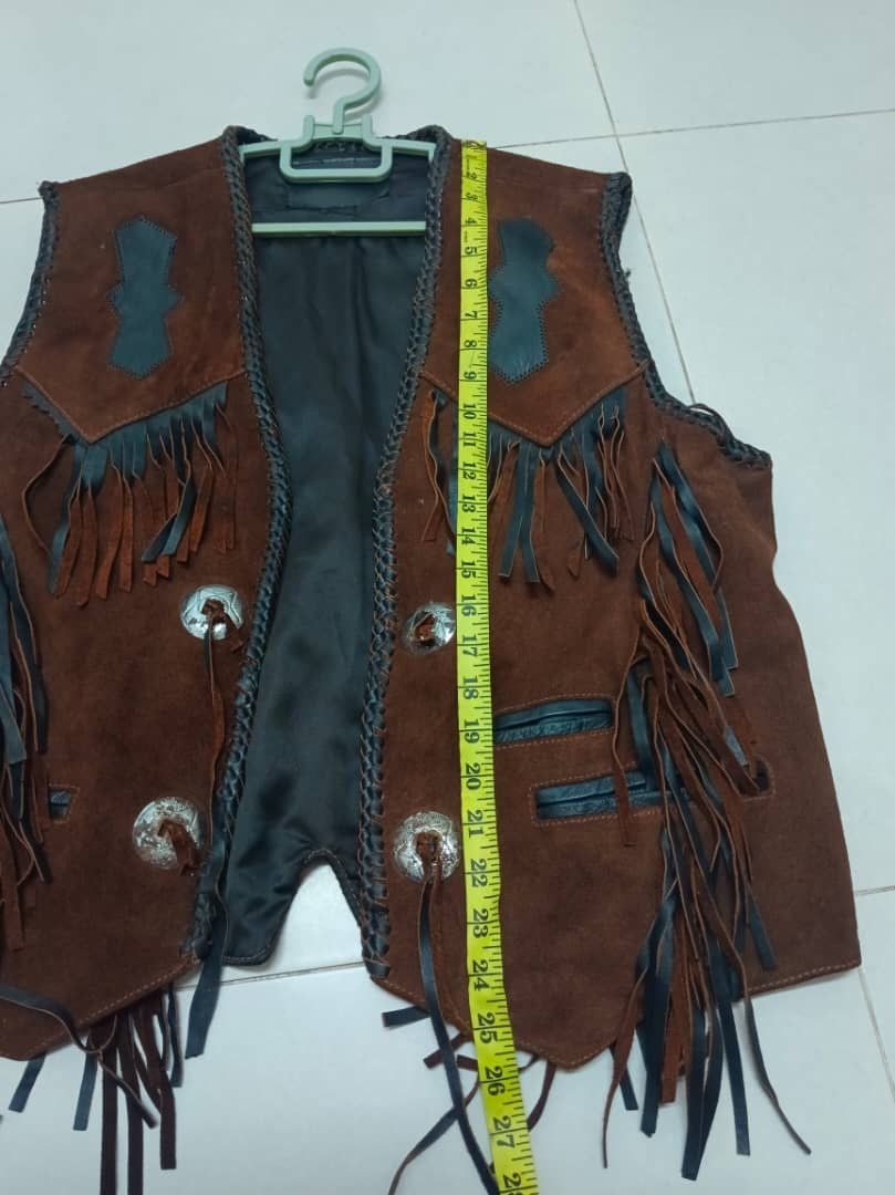 Harley Davidson × Vintage Vintage Leather apache American motorcycle vest Size US XL / EU 56 / 4 - 9 Thumbnail
