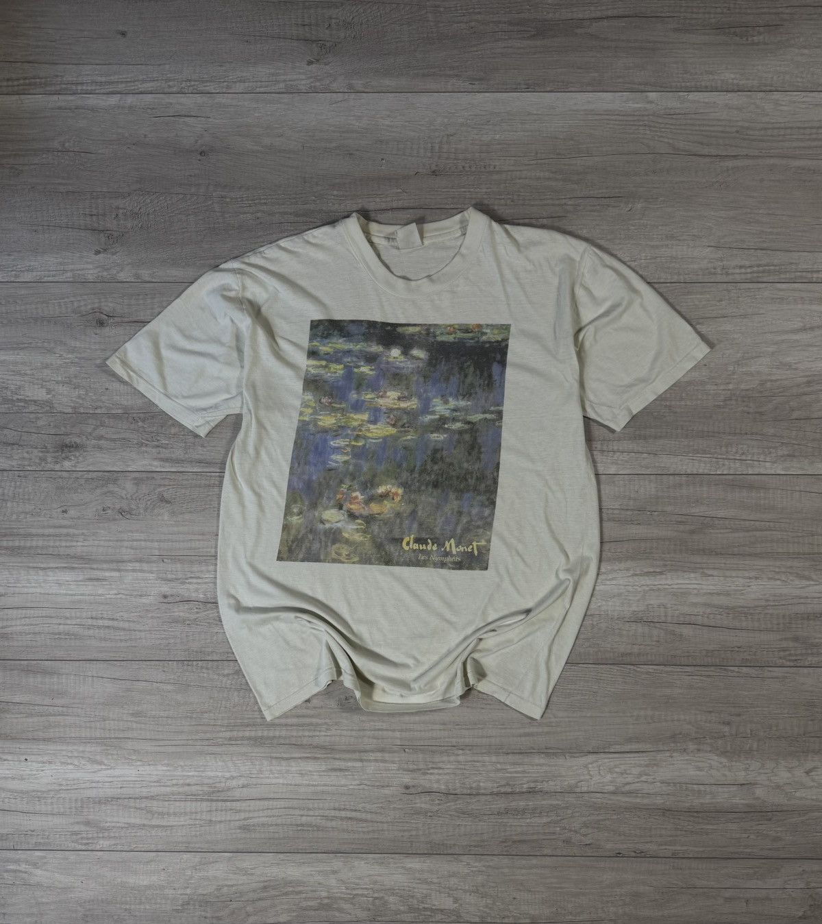 Vintage Claude Monet Les Nympheas Vintage Art Tee Size L Size US L / EU 52-54 / 3 - 1 Thumbnail