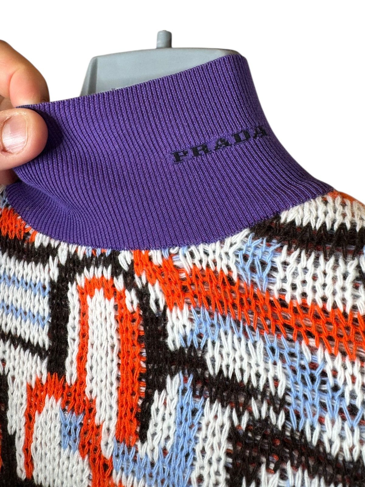 Prada Prada Multicolor Wool Cashmere Knit Sweater Size XS / US 0-2 / IT 36-38 - 2 Thumbnail
