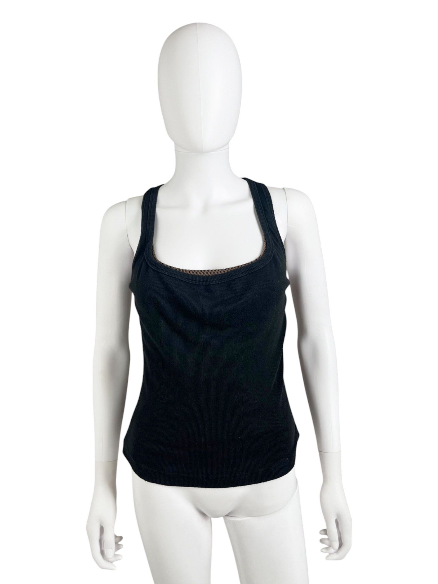 Dirk Bikkembergs S/S 2004 Double Layered Honeycomb Black Top Size L / US 10 / IT 46 - 1 Thumbnail